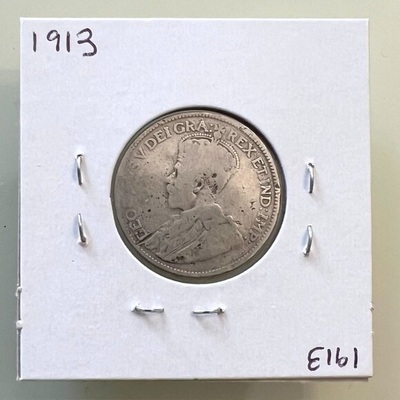 1912, 1913, 1914 & 1915 Canada Sterling Silver 4 x 25¢ Coins! - Picture 6 of 13